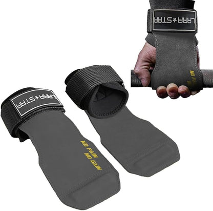 LARA STAR Weight Lifting Wrist Straps for Maximum Grip Support,Lifting Strap for Weightlifting, Gym Grips Hook for Deadlifts, Powerlifting, Heavy Shrug Women/Men