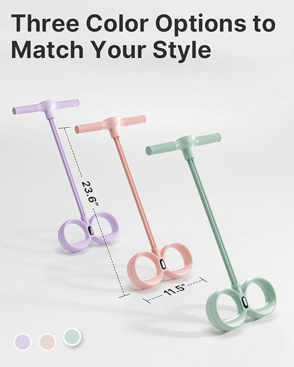 YOTTOY Smart Foot Pedal Puller with Digital Counter, Pedal Puller Resistance Band System with Handles for Full Body Stretching Yoga Home Workout