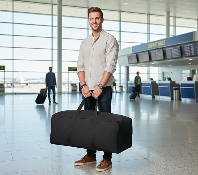 Extra Large Canvas Duffle Bag, Camping Tent, Travel Storage