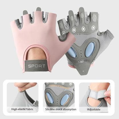 INOGIH Unisex Non-Slip and Durable Workout Gloves Sports Fitness Gloves for Weight Lifting Cycling, Gym, Training