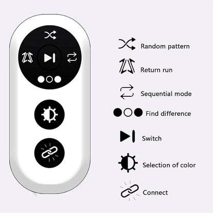Reaction Training Light, Flash Reflex Speed Agile Reaction Equipment, with Remote Control, 4 Modes & 4 Light Color, Sensing Distance 10cm, for Soccer Baseball Basket Ball