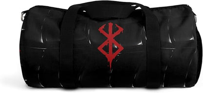 Anime Gym Bag for Women Men - Large Capacity Waterproof Workout Fitness Travel Sports Bags Fashion Street Camping Expandable Carry On Duffle Bag For Couple (Black Berserk) PTY