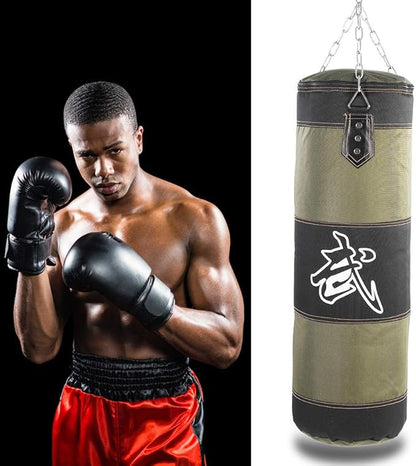 Fitness Sandbags, Boxing Bag Hanging Punching Bag Sports Training Equipment for Kickboxing, Muay Thai, Home Gym Equipment