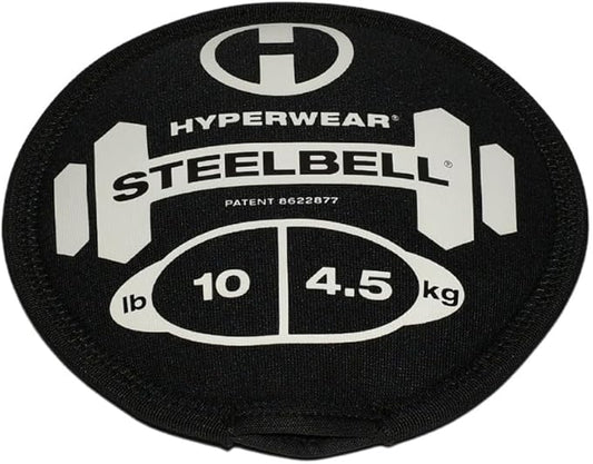 Hyperwear SteelBell - Hyper Flex 4-Way Stretch Neoprene, Patented No-Leak Slam Ball Kettlebell Strength Training - Sustainably Sourced USA Steel Shot