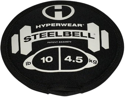Hyperwear SteelBell - Hyper Flex 4-Way Stretch Neoprene, Patented No-Leak Slam Ball Kettlebell Strength Training - Sustainably Sourced USA Steel Shot
