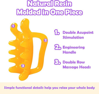 Upgrade Fascia Massage Blaster Tool for Myofascial Release, Cellulite, Muscle Knots, Trigger Points (Resin) Large Cellulite Massager Tool for Body Tension Relief Promote Lymphatic Circulation