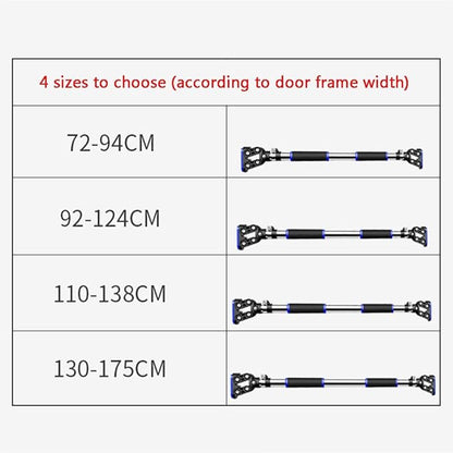 Portable Easy to Install Indoor Sports and Fitness Equipment Without Punching for Door Frame Corridor 4 Sizes,