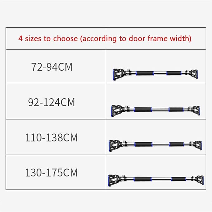 Portable Easy to Install Indoor Sports and Fitness Equipment Without Punching for Door Frame Corridor 4 Sizes,