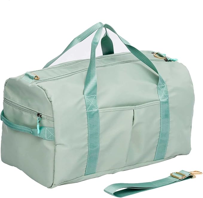 Sports Duffel Bags with Cosmetic Gym Bag for Women Men Travelling Waterproof Bag with Wet Pocket and Shoe Compartment