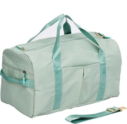 Sports Duffel Bags with Cosmetic Gym Bag for Women Men Travelling Waterproof Bag with Wet Pocket and Shoe Compartment