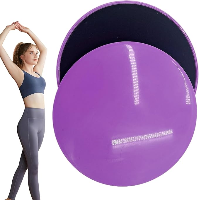 Fitness Sliders: Two-Side Sliding Discs for Home Gym and Core Workouts with Anti-Slip PP EVA Construction | Durable and Yoga Sliders