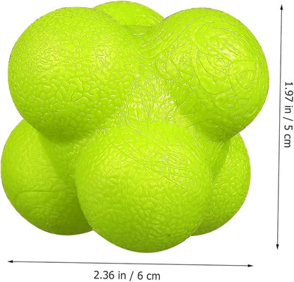 Hemoton 6pcs Exercise Balls Fitness Reaction Balls Hexagonal Reflex Sports Training Fun Training Toys for Boys and Girls