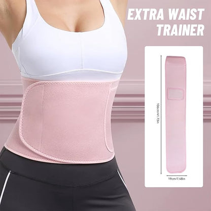 Foldable Ab Machine with Fitness Belt, Abdominal Trainer for Core Training, Adjustable Exercise Equipment, Knee/Back Support, Full Body Workout