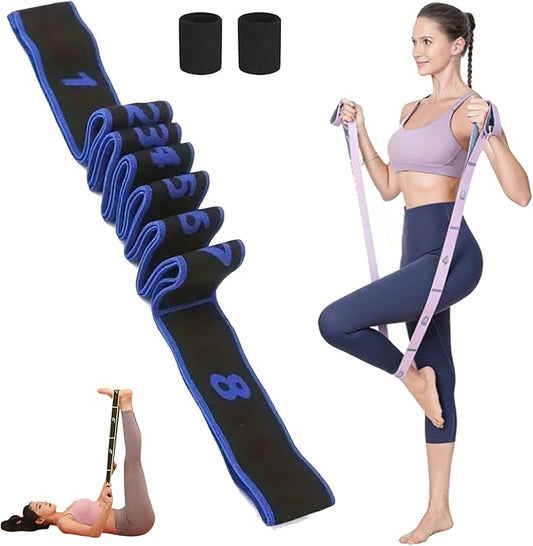 2026 New Fitness Resistance Band, Numbered Fitness Resistance Band for Stretching and Yoga, Full Body Workout Equipment for Home Gym, Glutes Training & Strength for Men and Women