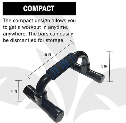 Push Up Bar. Home Workout Equipment Pushup Handle with Cushioned Foam Grip and Non-Slip Sturdy Structure for Men Women
