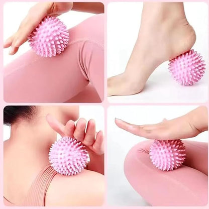 Massage Ball - Spiky for Deep Tissue Back Massage, Foot Massager, Plantar Fasciitis & All Over Body Deep Tissue Muscle Therapy，Foot Massage Ball