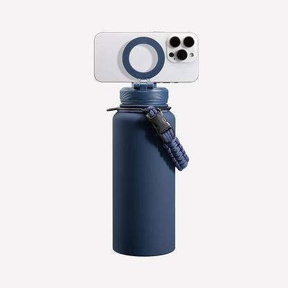 ZTAR Insulated Stainless Steel Water Bottle – Compatible with Magsafe usable as Tripod, Leak-Proof, Keeps Drinks cool or warm, For Travel, Gym, and Office, Ideal Gift for Women, Men & Kids, 32 oz