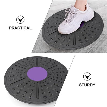 Equilibrium Sense Balance Board with Raised Massage Points Non-slip Stability Trainer Core Workout Fitness Accessory for Home Gym and Physical Therapy