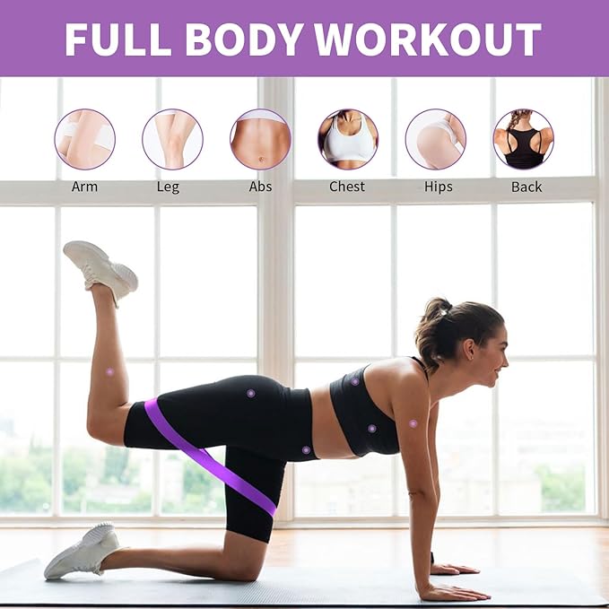 100 PCS Bulk Resistance Bands Latex, Loop Exercise Bands Set for Gym Members Sports Class Students Gift, 5 Pieces Each Set with Storage Bag, Fitness Bands for Outdoor Home Gym Yoga Pilates