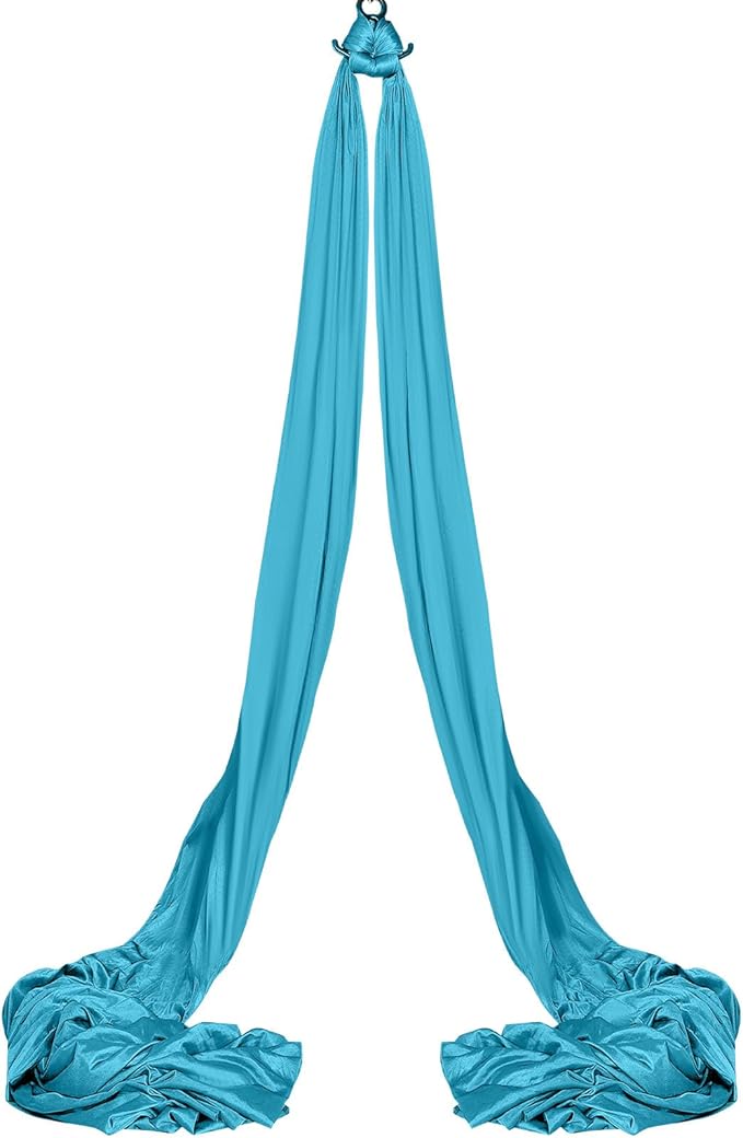 VEVOR Aerial Silk & Yoga Swing, Aerial Yoga Hammock Kit with 100gsm Nylon Fabric, Full Rigging Hardware & Easy Set-up Guide, Antigravity Flying for All Levels Fitness Bodybuilding