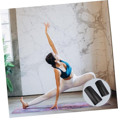Happyyami 2pcs Semicircular Epp Yoga Roller Massage Column for Muscle Therapy and Fitness, Pressure Point Foam Roller for Deep Tissue Massage and Exercise