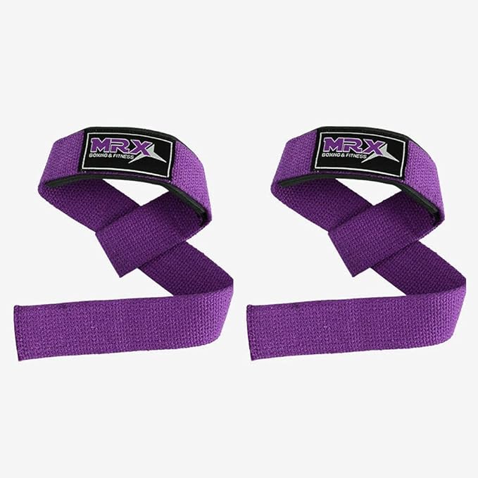 MRX Weight Lifting Bar Strap for Gym Workout Training Bodybuilding Deadlift Padded Straps Men/Women