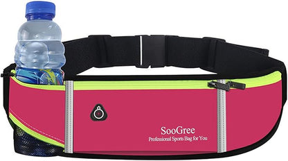 Fanny Packs, Running Belt Pack, Waist Pack Bag for Men and Women, Lightweight Runners Water Bottle Belt Bag, Phone Holder Money Belt for Traveling Hiking Cycling Walking