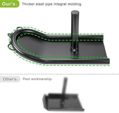 Kipika Weight Sled, Workout Sled, Fitness Strength Training Sled, Speed Training Sled for Athletic Exercise, Speed Improvement, Easily Through Obstacles, Suitable for 1" & 2" Weight Plate