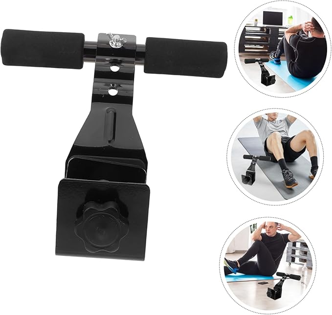 Generic Sit Up Bar Foot Holder Portable Sit-up Assistant Device for Home Fitness Adjustable Abdominal Curl Trainer Ergonomic Design for Easy Use for Indoor Workouts