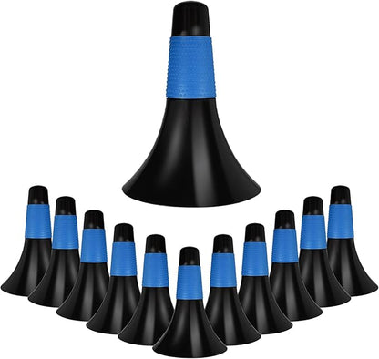 12 Pcs Sports Training Cones 9 Inch Agility Plastic Skating Marker Cones with Carry Bag for Kids Football Basketball Practice