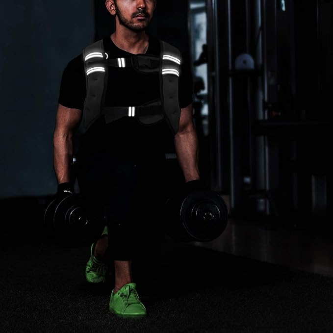 VIVITORY Weighted Vest Workout Equipment, 11lbs/18lbs Body Weight Vest for Men, Women, Strength Training, Running, Fitness, Muscle Building, Weight Loss, Weight lifting