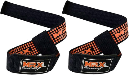 MRX Weight Lifting Bar Strap for Gym Workout Training Bodybuilding Deadlift Padded Straps Men/Women