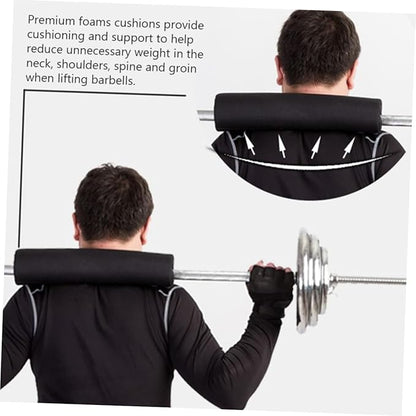 Happyyami 1pc Barbell Pad for Shoulder Protection Non-Slip Squat Cushion for Weight Lifting Deep Squats and Hip Thrusts Tear-Resistant and Stability Easy Installation