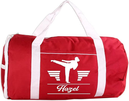 Personalized Sport/Gym Roll Duffel Bag - Martial Arts Female 18"