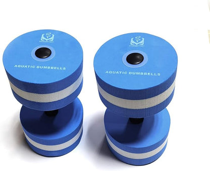 davidamy's gift Upgrade Water Aerobic Exercise Foam Dumbbells Pool Resistance 1 Pair, Water Fitness Exercises Equipment for Weight Loss
