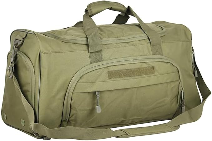 Gym Duffel Bag for Men Sports Duffel Bag with Shoe Compartment (GREEN-Model B)