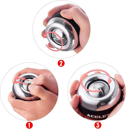 Gyro Ball Wrist Exerciser Gyroscope Ball Forearm Strengthener for Stronger Wrist Bones and Muscle