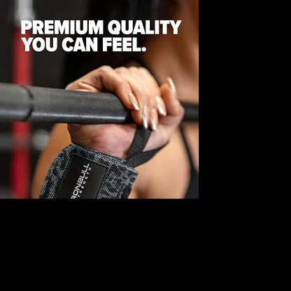 Wrist Wraps for Weightlifting (USPA & IPL Approved) - 18” Premium Quality Wrist Straps for Weightlifting - Weight Lifting Wrist Wraps with Thumb Loop - Best Gym Wrist Wraps for Lifting Weights, Curls & Dips - Lifting Wrist Wraps for Bench, Powerlifting...