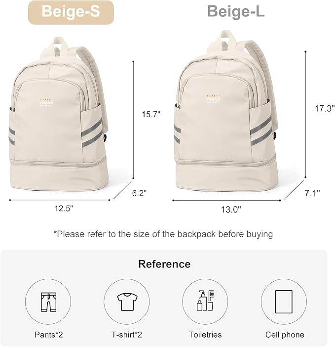 coofay Gym Backpack For Women Waterproof Sports Backpack With Shoe Compartment Lightweight Travel Backpacks Small Gym Bag Dance Volleyball Backpacks
