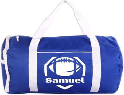 Personalized Sport/Gym Roll Duffel Bag - Football