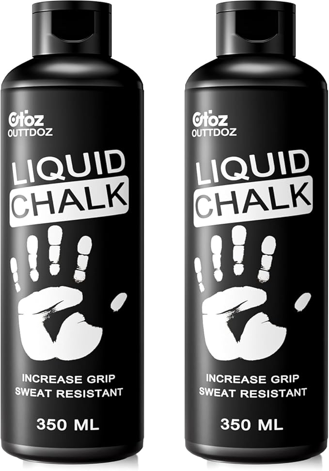 Pro Grade Liquid Chalk Mess-Free Gym Chalk for Weightlifting, Gymnastics, Rock Climbing, Dancing, Dries in Seconds| 12 oz, 12 oz + 2 oz