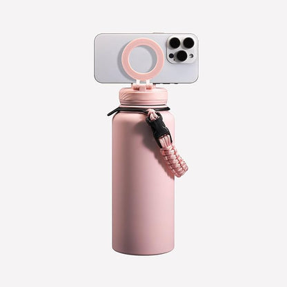 ZTAR Insulated Stainless Steel Water Bottle – Compatible with Magsafe usable as Tripod, Leak-Proof, Keeps Drinks cool or warm, For Travel, Gym, and Office, Ideal Gift for Women, Men & Kids, 32 oz
