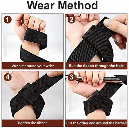 Lifting Straps for Weightlifting, Deadlifts & Pull-Ups – Non-Slip, Heavy-Duty Wrist Strap for Men & Women - 18" Cotton Gym Workouts Straps with Neoprene Padding for Powerlifting, Bodybuilding, Strength Training (Pair)
