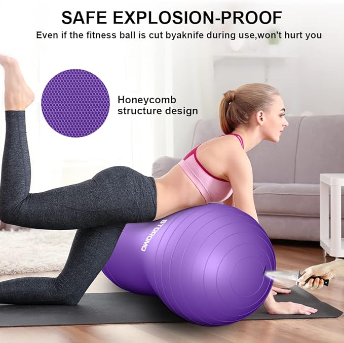 Anti-Burst Peanut Ball,Kids Active Wiggle Seat,for Labor, Therapy, Kids with ADHD – Eco-Friendly Birth Ball for Pregnancy, Physical Therapy & Exercise– with Pump