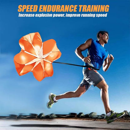 Running Speed Training, 56 inch Speed Drills Resistance Parachute Running Sprint Chute Soccer Football Sport Speed Training
