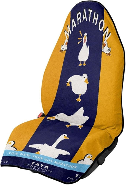 Wrinkle Duck Car Seat Cover – Seat Protector for Car Seat, Seat Cover Waterproof Towel Style for Compact Cars and SUVs, 3 Artistic Duck Design (Classic Duck)