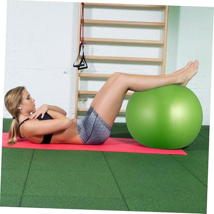 2pcs Anti-Burst Yoga Ball PVC Exercise Balancing Stability Trainer Thickened Mini Pilates Ball for Fitness Training and Gym Use (15-35cm Random Size, Orange+Green)