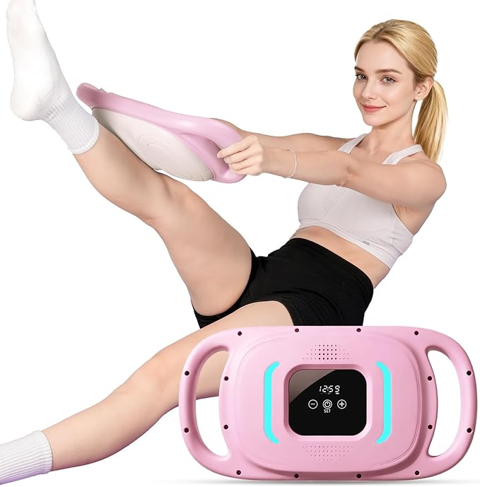 Smart Ab Trainer Machine with Music & Counter, Sit Up Assistant Core Workout Equipment with Foam Cushion for Home Gym Fitness