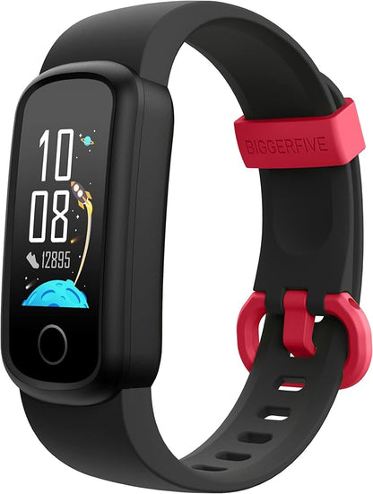 BIGGERFIVE Vigor Kids Fitness Tracker for Girls & Boys Ages 5-15, Kids Watch with IP68 Waterproof, Pedometer, Activity Tracker with Heart Rate & Sleep Monitor, Calorie & Step Counter Watch