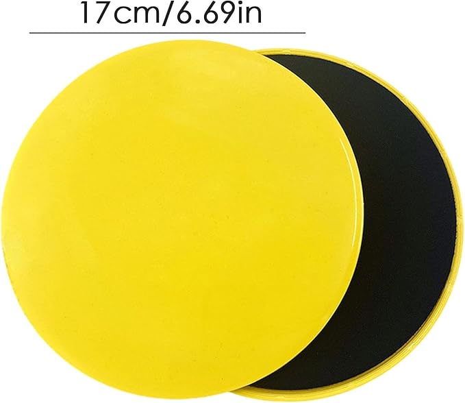 Core Sliders - Exercise Sliders | Yoga Pilates Gliding Disc | 2 Exercise Fitness Sliders | 2s Sided Gliding Sliding Discs | Core Gym Equipment | Pilates Sliding Plates for Women Men and Teens